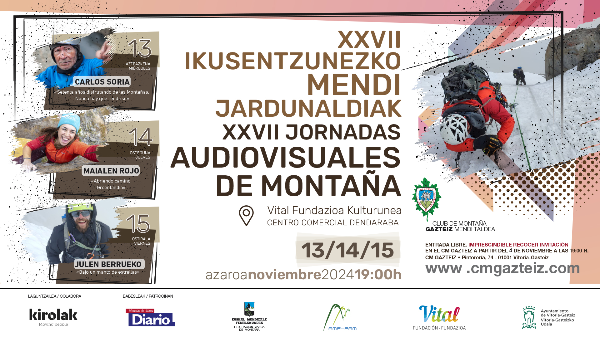 Foto XXVII JORNADAS AUDIOVISUALES DE MONTAÑA